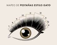 Mapeo de pestañas estilo gato: 7, 8, 9, 10, 11, 13, 12, 10, 9.
